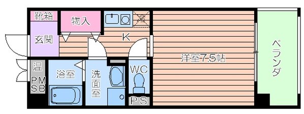 ラシーヌ上本町の物件間取画像